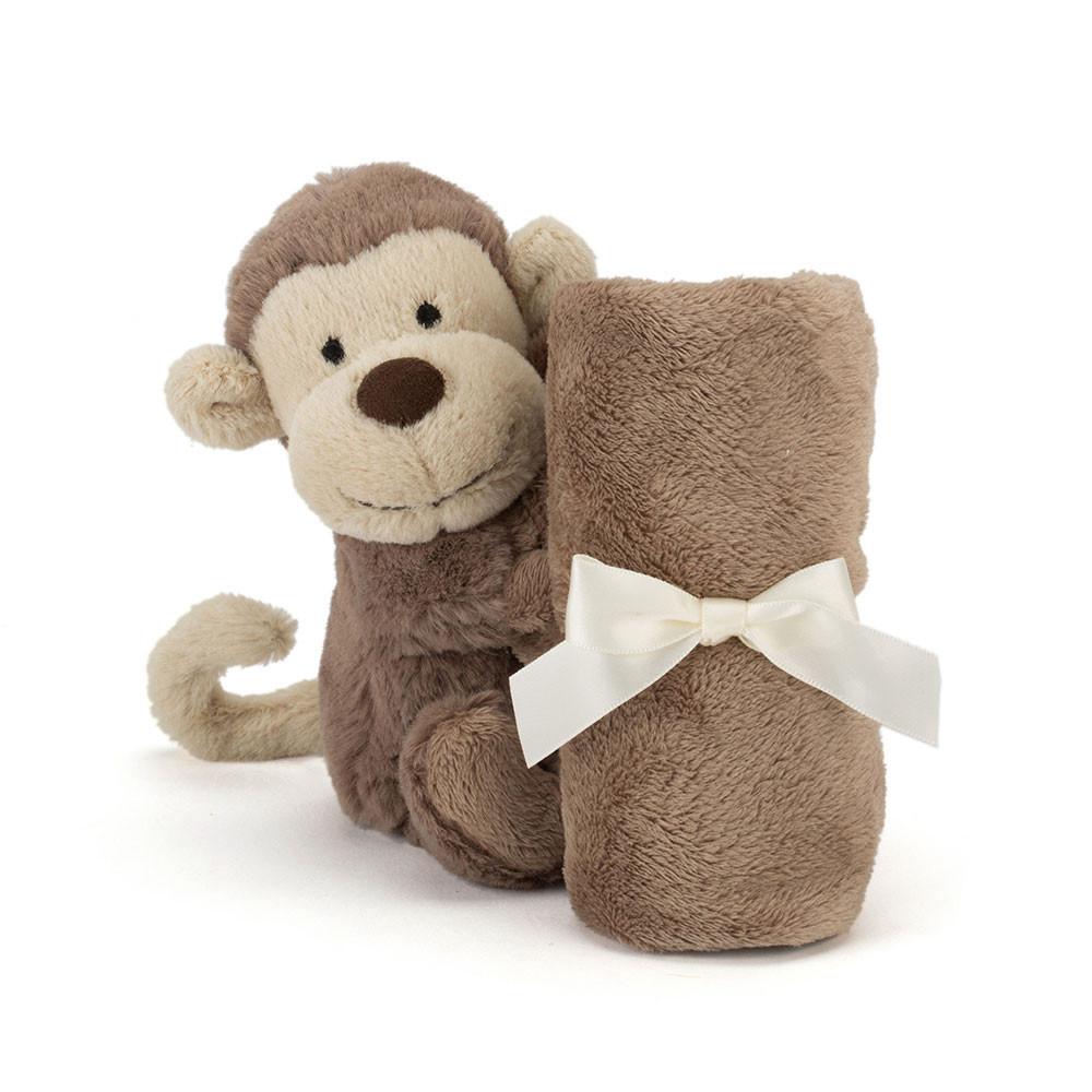 Mantinha Jellycat Bashful Monkey,15cm x 34cm x 34cm Marrom | Portugal  SPZWA-3257