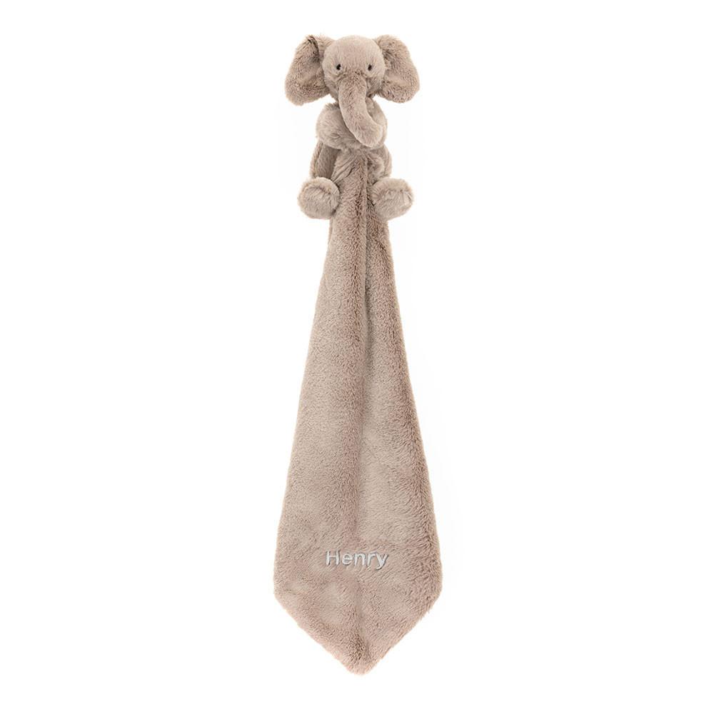 Mantinha Jellycat Smudge Elephant,15cm x 34cm x 34cm Cinzentas | Portugal  TGPHN-1394