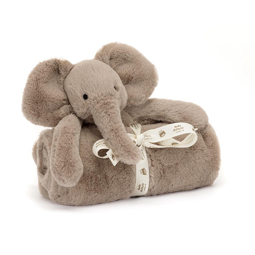 Mantinha Jellycat Smudge Elephant Blankie,56cm x 70cm x 9cm Cinzentas | Portugal  AFHQP-4865