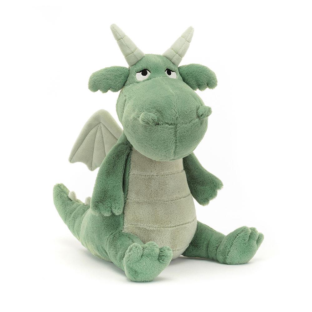 Peluche Jellycat Adon Dragon,32cm x 15cm x 16cm Verdes | Portugal  YJAFL-5297
