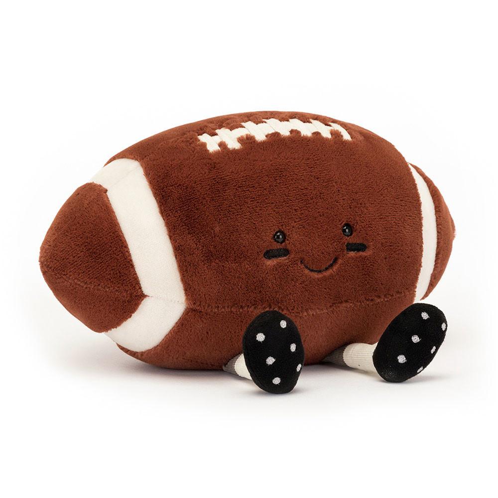 Peluche Jellycat Amuseables American Football,25cm x 28cm x 16cm Marrom | Portugal  NIRKT-8941