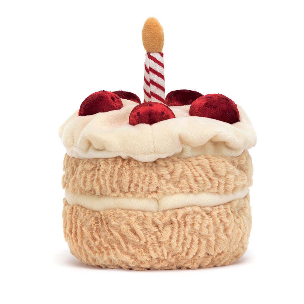 Peluche Jellycat Amuseables Birthday Cake,16cm x 12cm x 12cm Bege | Portugal  ZJRUC-3671