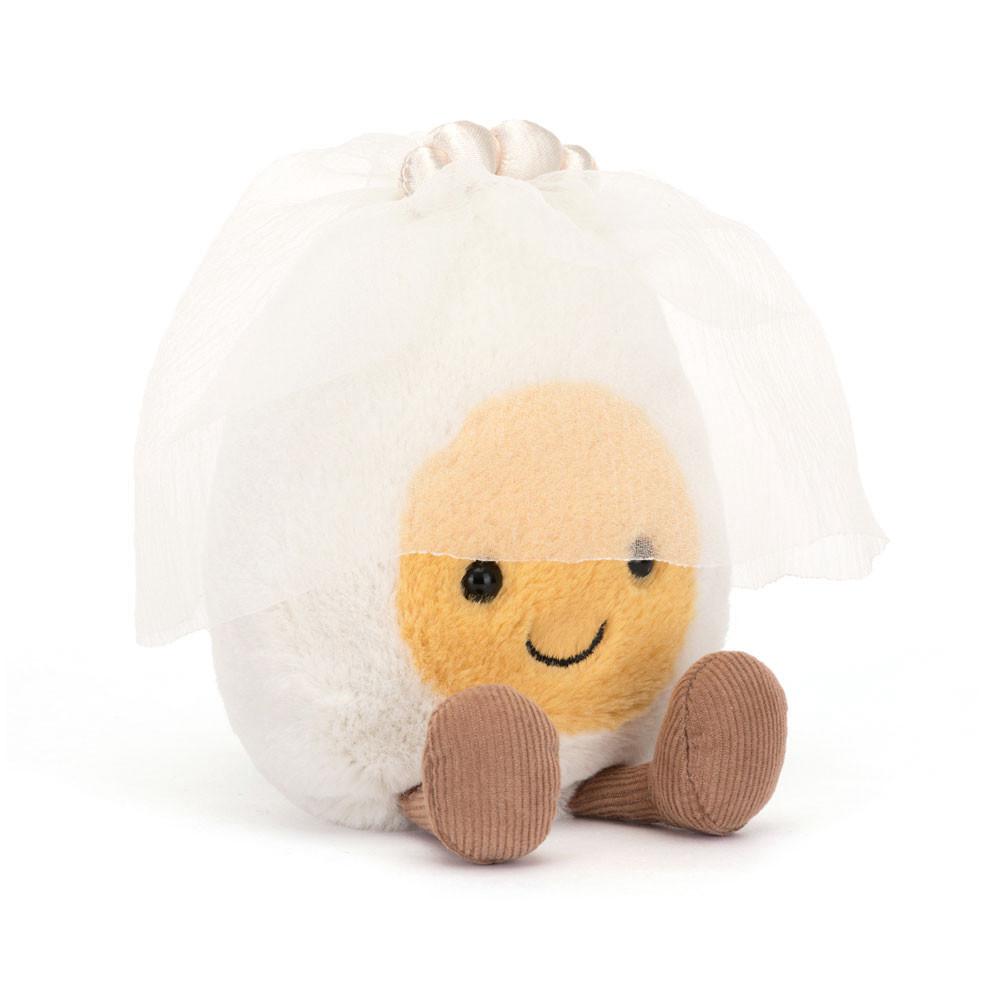 Peluche Jellycat Amuseables Boiled Egg Bride,14cm x 9cm x 4cm Branco | Portugal  LPRVK-6591