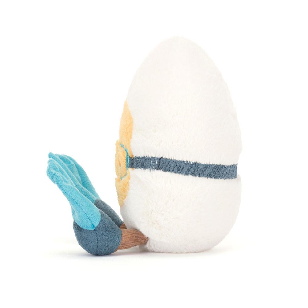 Peluche Jellycat Amuseables Boiled Egg Scuba,14cm x 9cm x 4cm Branco | Portugal  RKZYX-6054