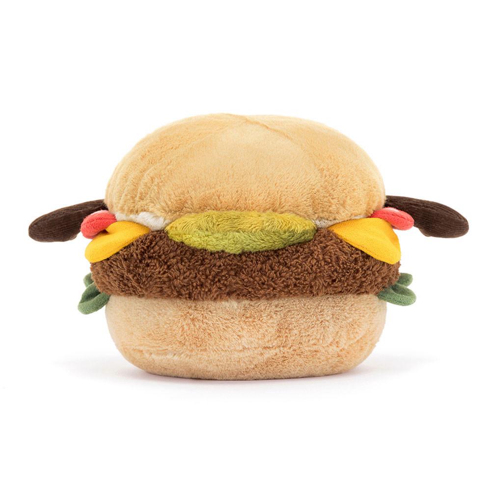 Peluche Jellycat Amuseables Burger,12cm x 12cm x 11cm Marrom | Portugal  LBPCA-0564