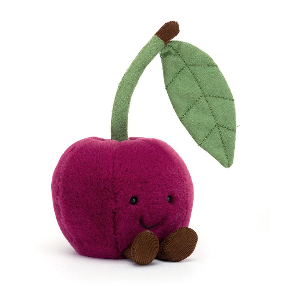 Peluche Jellycat Amuseables Cherry,12cm x 10cm x 9cm Vermelhas | Portugal  WRIJU-7926