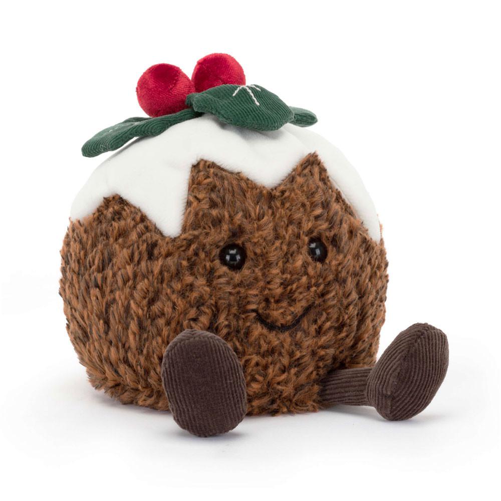 Peluche Jellycat Amuseables Christmas Pudding,17cm x 13cm x 12cm Marrom | Portugal  JGOWQ-3247
