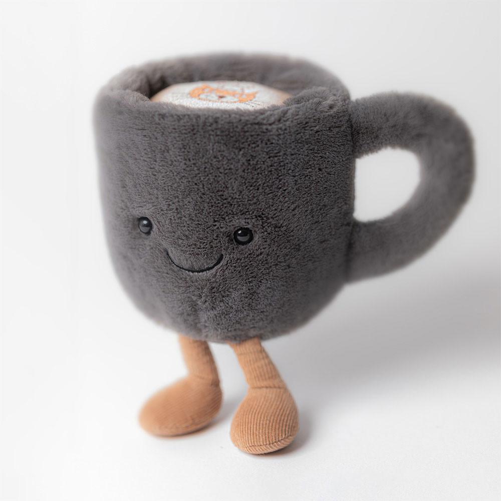 Peluche Jellycat Amuseables Coffee Cup,14cm x 10cm x 9cm Pretas | Portugal  PVFNL-5184