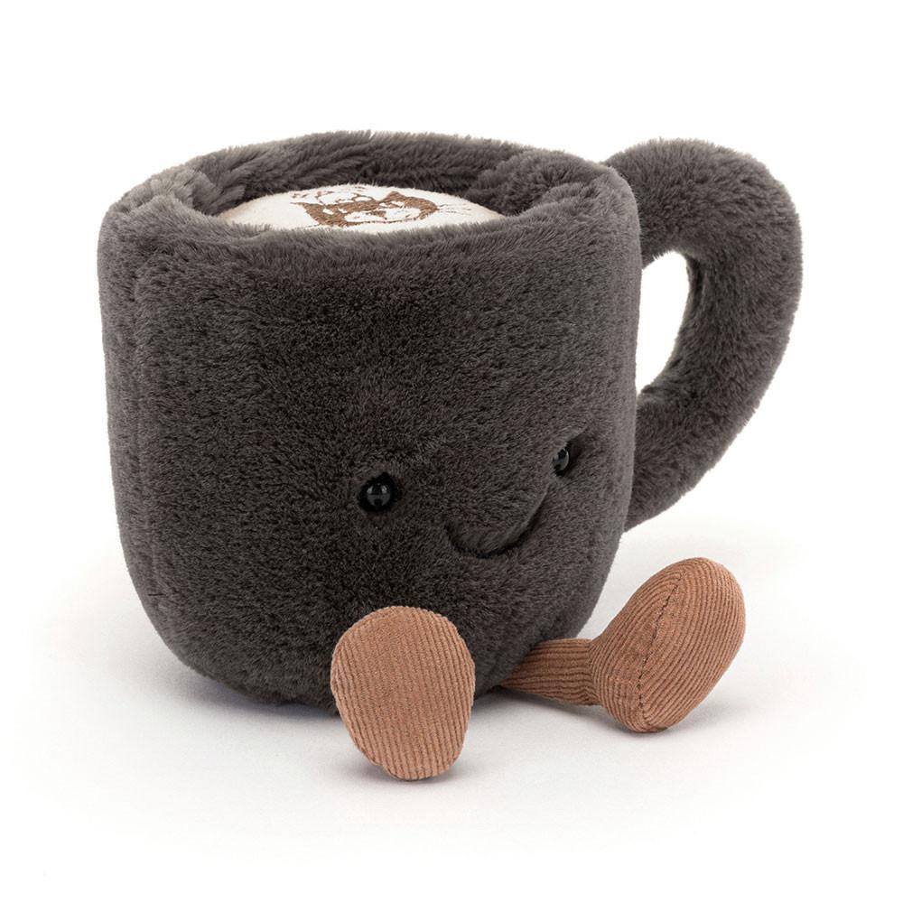Peluche Jellycat Amuseables Coffee Cup,14cm x 10cm x 9cm Pretas | Portugal  PVFNL-5184
