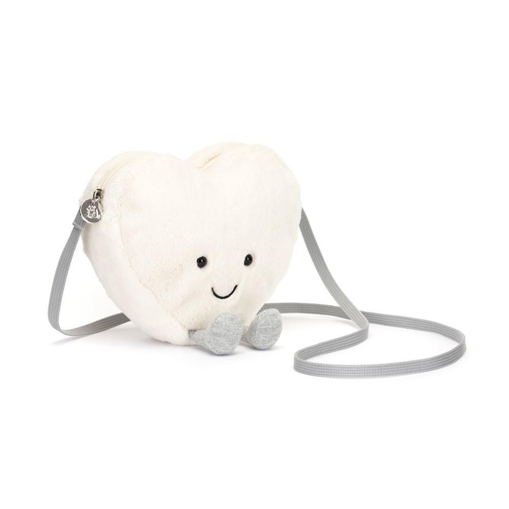 Peluche Jellycat Amuseables Cream Heart,17cm x 18cm x 5cm Branco | Portugal  EKDOQ-7018