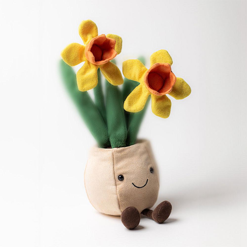 Peluche Jellycat Amuseables Daffodil Pot,29cm x 11cm x 11cm Amarelas | Portugal  PYANC-8635