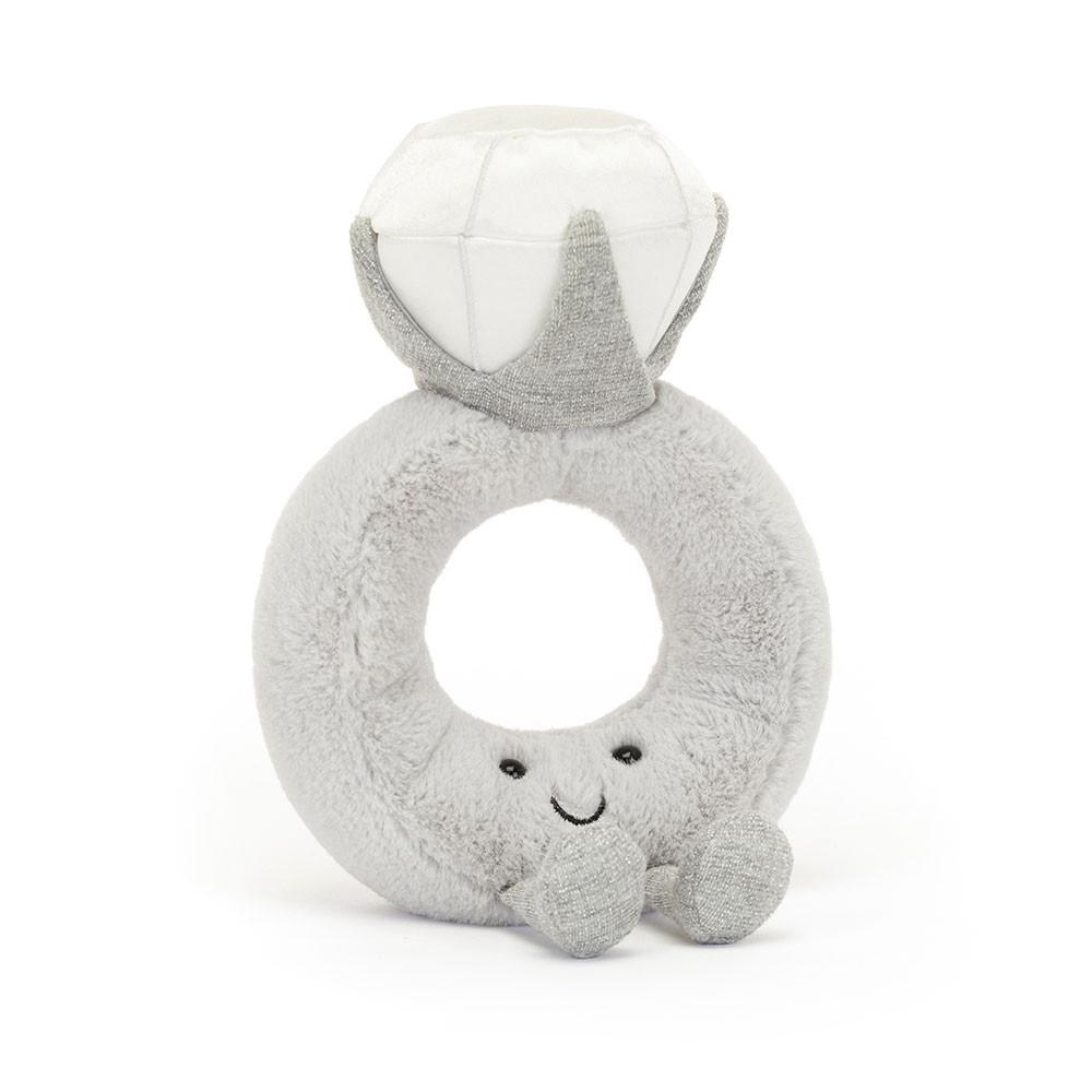 Peluche Jellycat Amuseables Diamond Ring,20cm x 12cm x 5cm Cinzentas | Portugal  DAYMR-2095