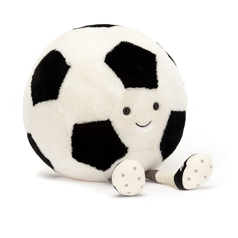Peluche Jellycat Amuseables Football,31cm x 21cm x 21cm Branco | Portugal  FVACI-2019