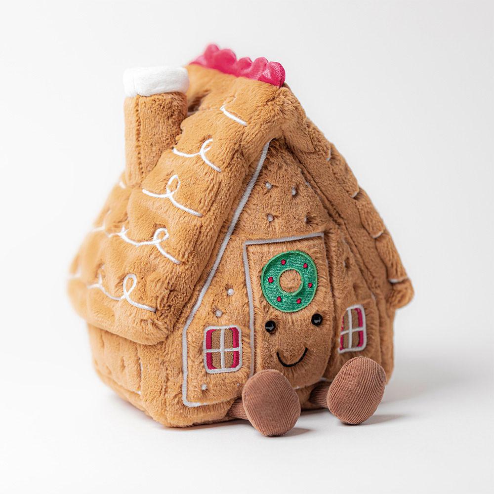 Peluche Jellycat Amuseables Gingerbread House,22cm x 18cm x 14cm Marrom | Portugal  ZICAL-5071