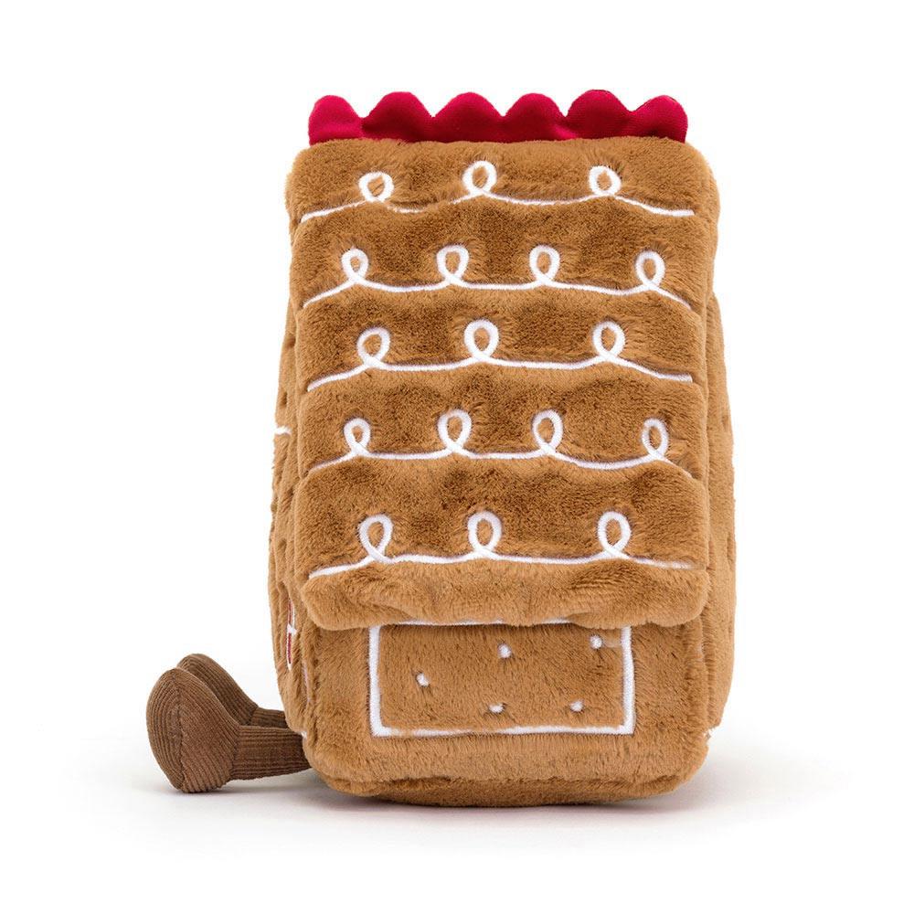 Peluche Jellycat Amuseables Gingerbread House,22cm x 18cm x 14cm Marrom | Portugal  ZICAL-5071