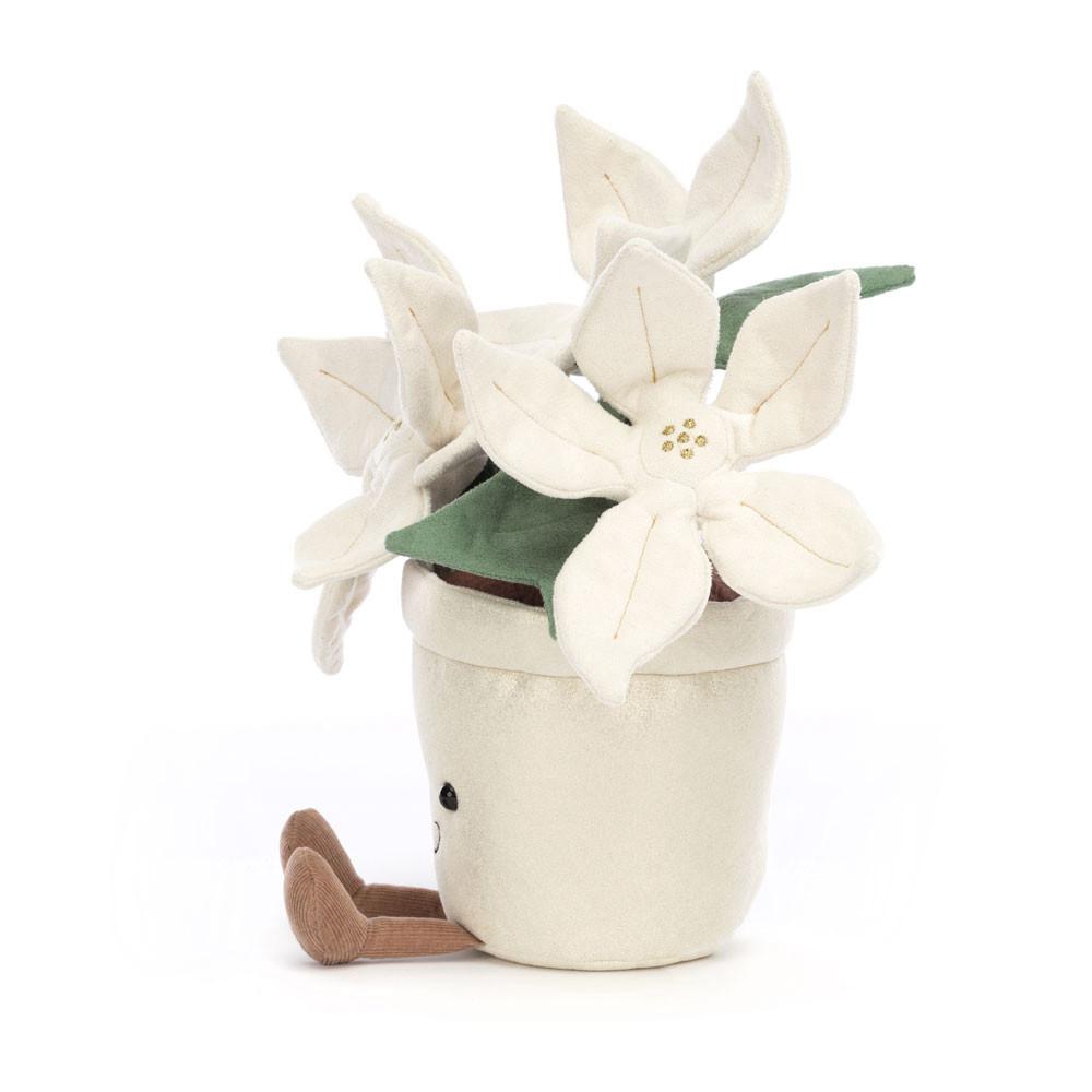 Peluche Jellycat Amuseables Gold Poinsettia,25cm x 10cm x 10cm Branco | Portugal  NYCMW-7653