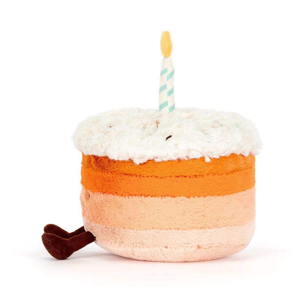 Peluche Jellycat Amuseables Jellina Birthday Cake,13cm x 15cm x 15cm Laranja | Portugal  WOXCT-7192