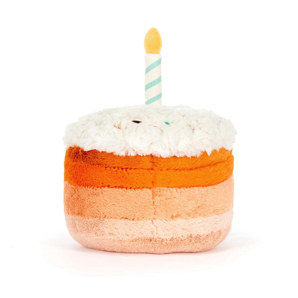 Peluche Jellycat Amuseables Jellina Birthday Cake,13cm x 15cm x 15cm Laranja | Portugal  WOXCT-7192