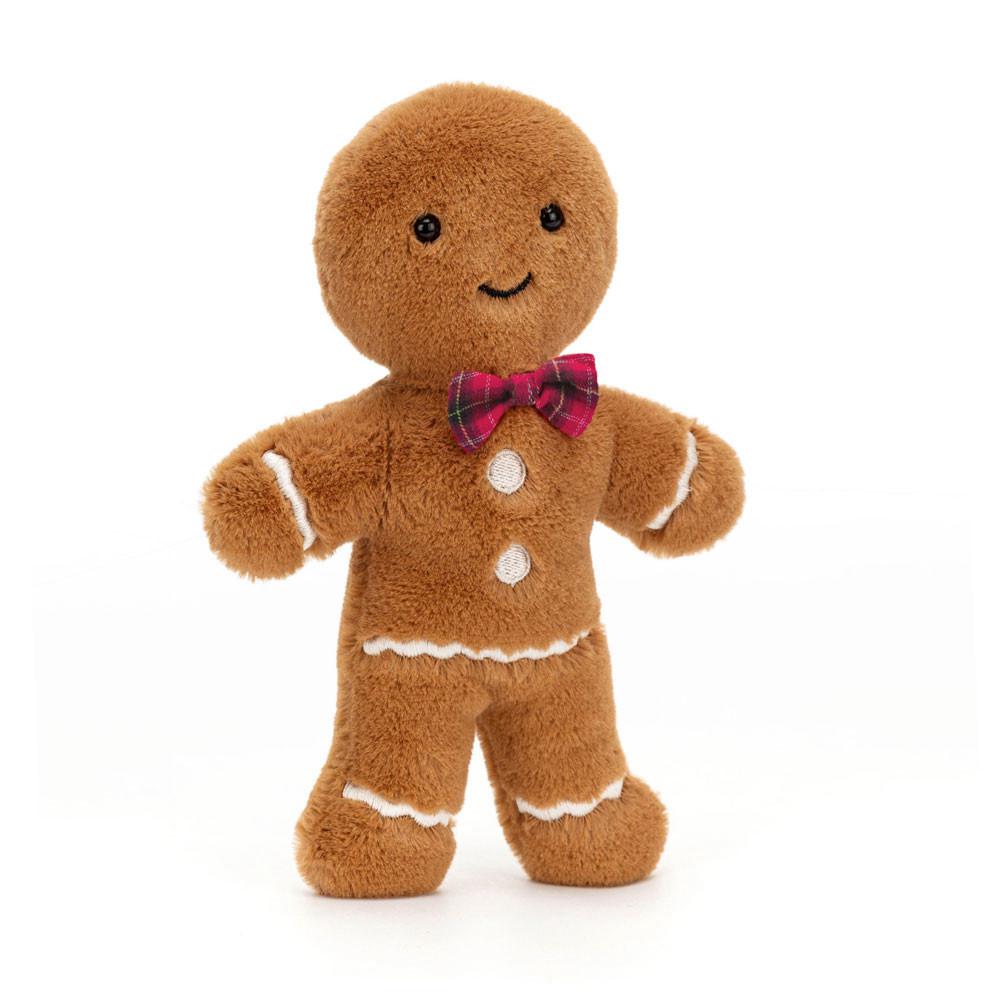 Peluche Jellycat Amuseables Jolly Gingerbread Fred,20cm x 6cm x 3cm Marrom | Portugal  EDRGO-4790