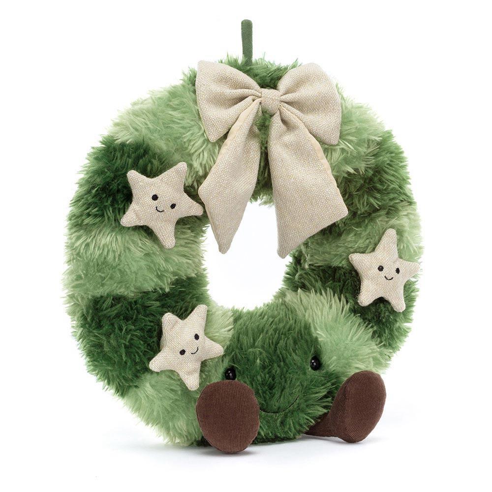 Peluche Jellycat Amuseables Nordic Spruce Wreath,35cm x 18cm x 7cm Verdes | Portugal  DOTXV-4512