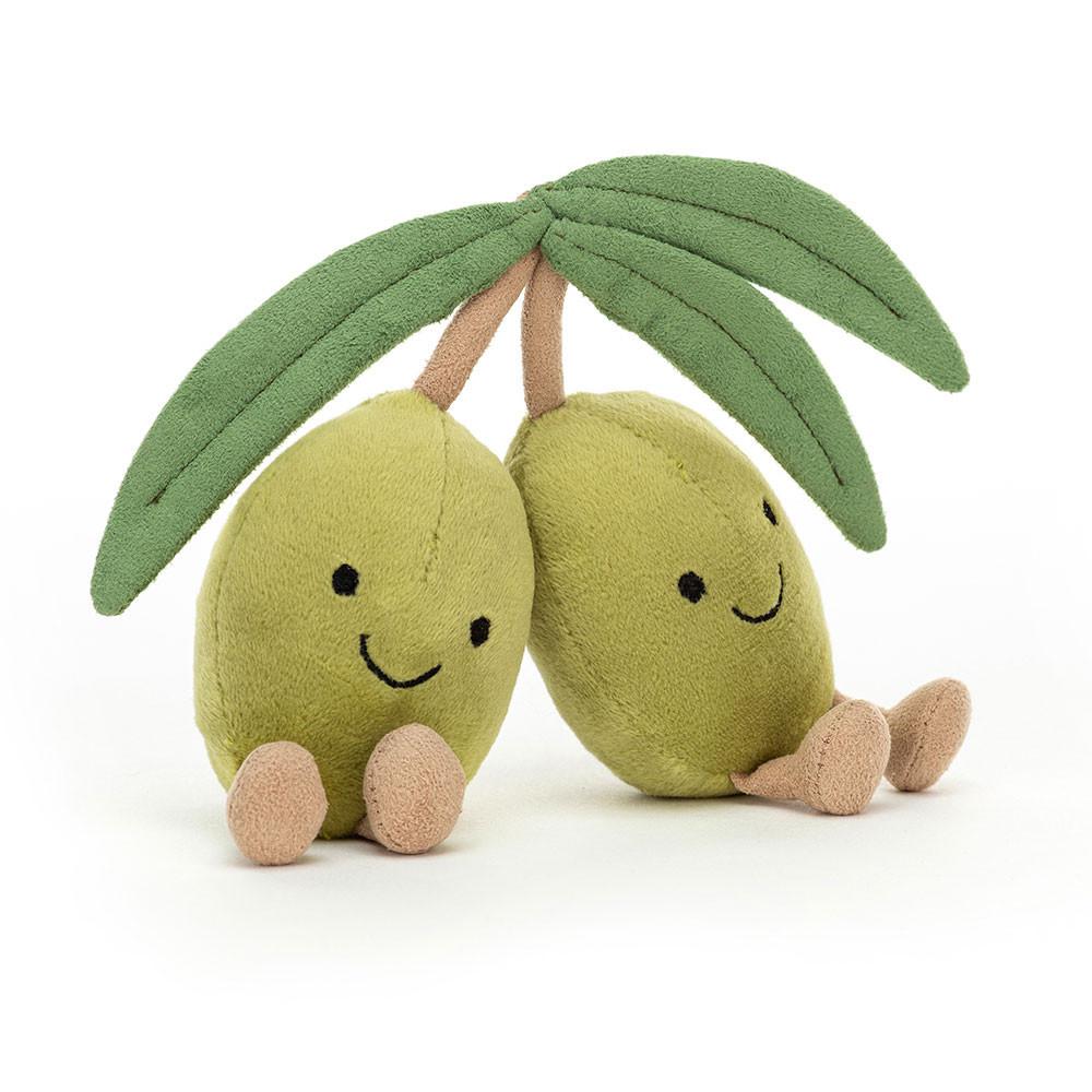 Peluche Jellycat Amuseables Olives,12cm x 13cm x 4cm Verdes | Portugal  FHXJI-8430