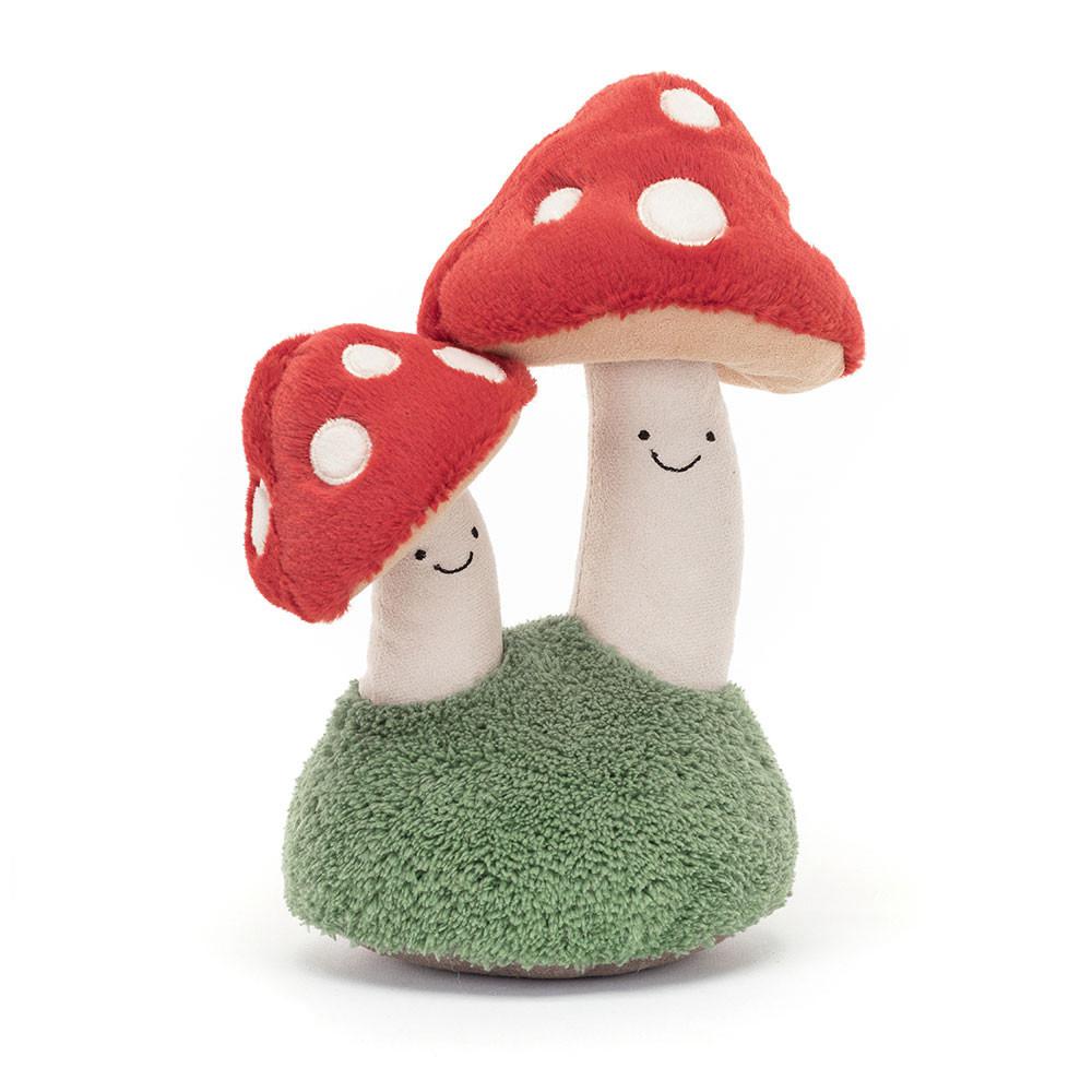 Peluche Jellycat Amuseables Pair of Toadstools,25cm x 13cm x 11cm Vermelhas | Portugal  SAXVJ-6150
