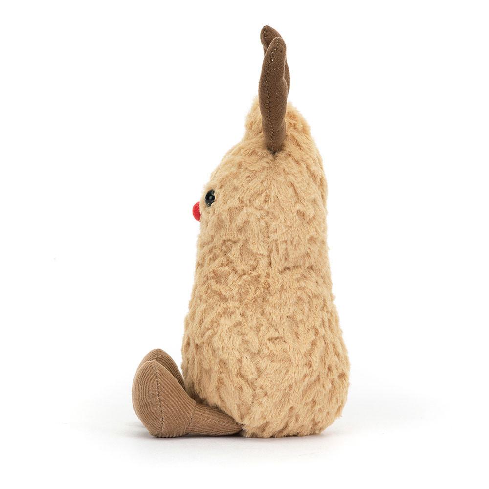 Peluche Jellycat Amuseables Peanut Reindeer,15cm x 7cm x 6cm Bege | Portugal  SVPJB-8097