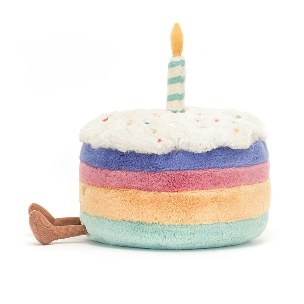 Peluche Jellycat Amuseables Rainbow Birthday Cake,26cm x 21cm x 21cm Azuis | Portugal  IZVRS-5289