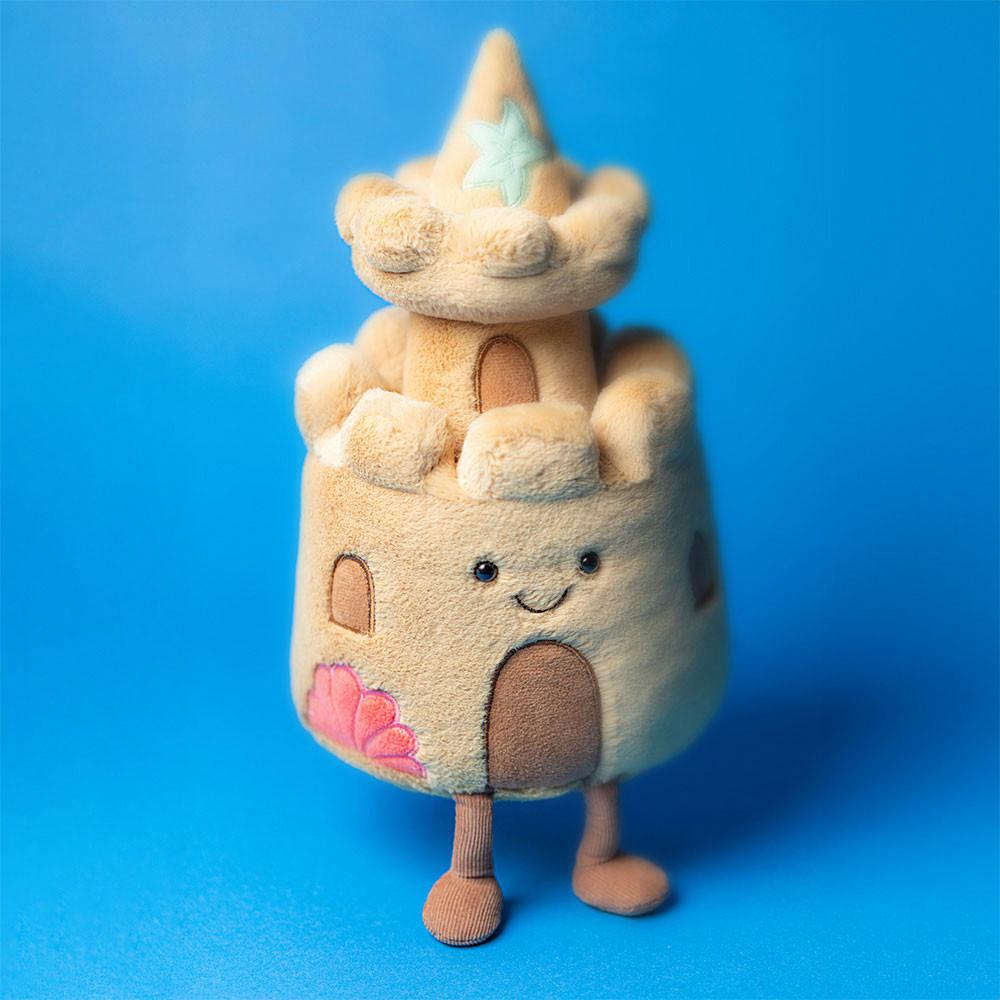 Peluche Jellycat Amuseables Sandcastle,29cm x 15cm x 14cm Bege | Portugal  PNFHK-0615