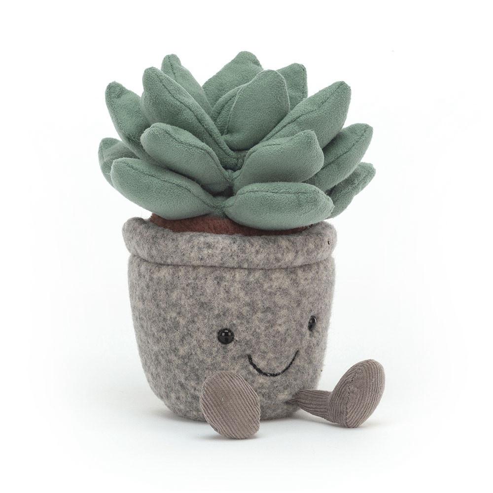 Peluche Jellycat Amuseables Silly Succulent Azulita,16cm x 7cm x 6cm Verdes | Portugal  JFAOX-4832