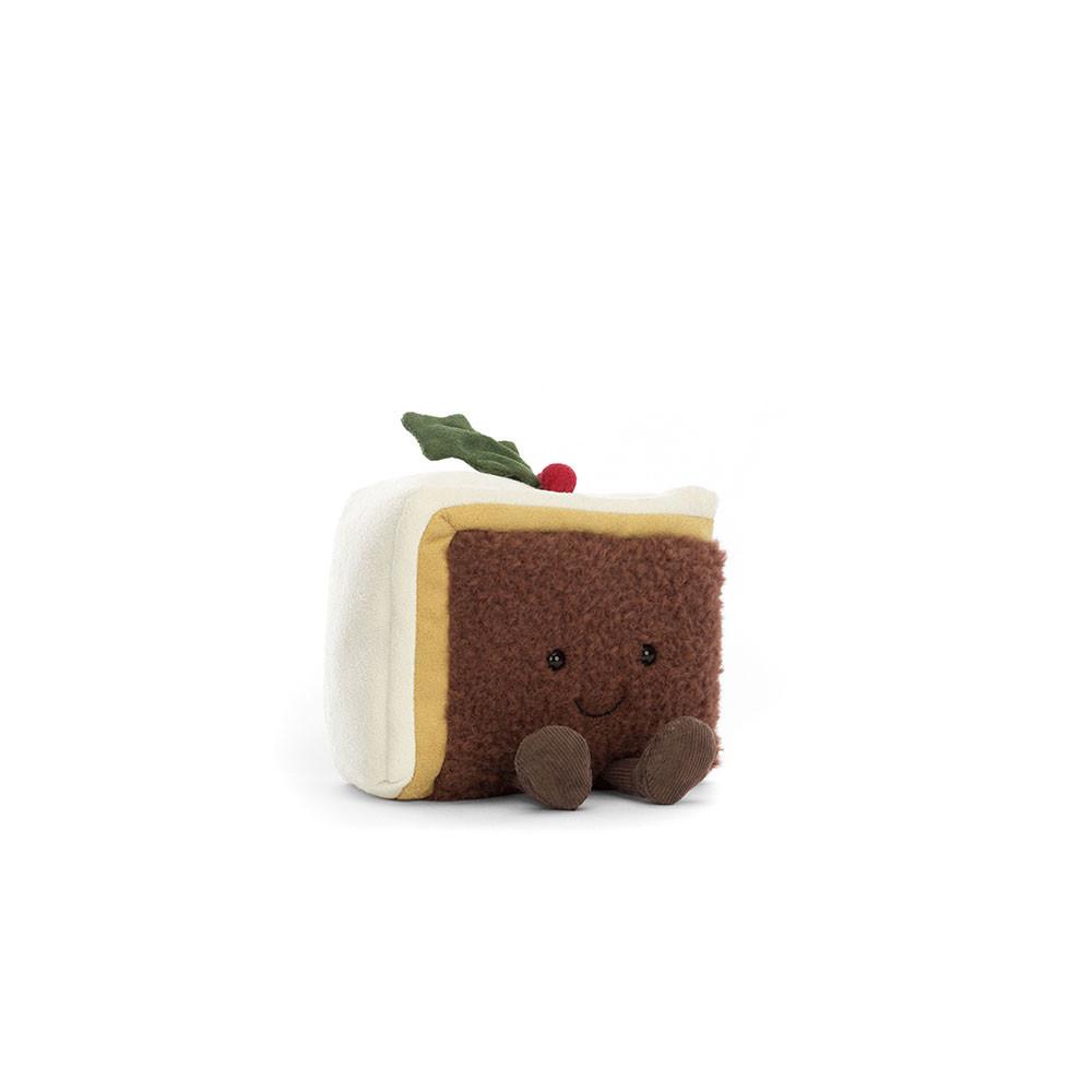 Peluche Jellycat Amuseables Slice of Christmas Cake,12cm x 13cm x 8cm Marrom | Portugal  QCMLA-2698