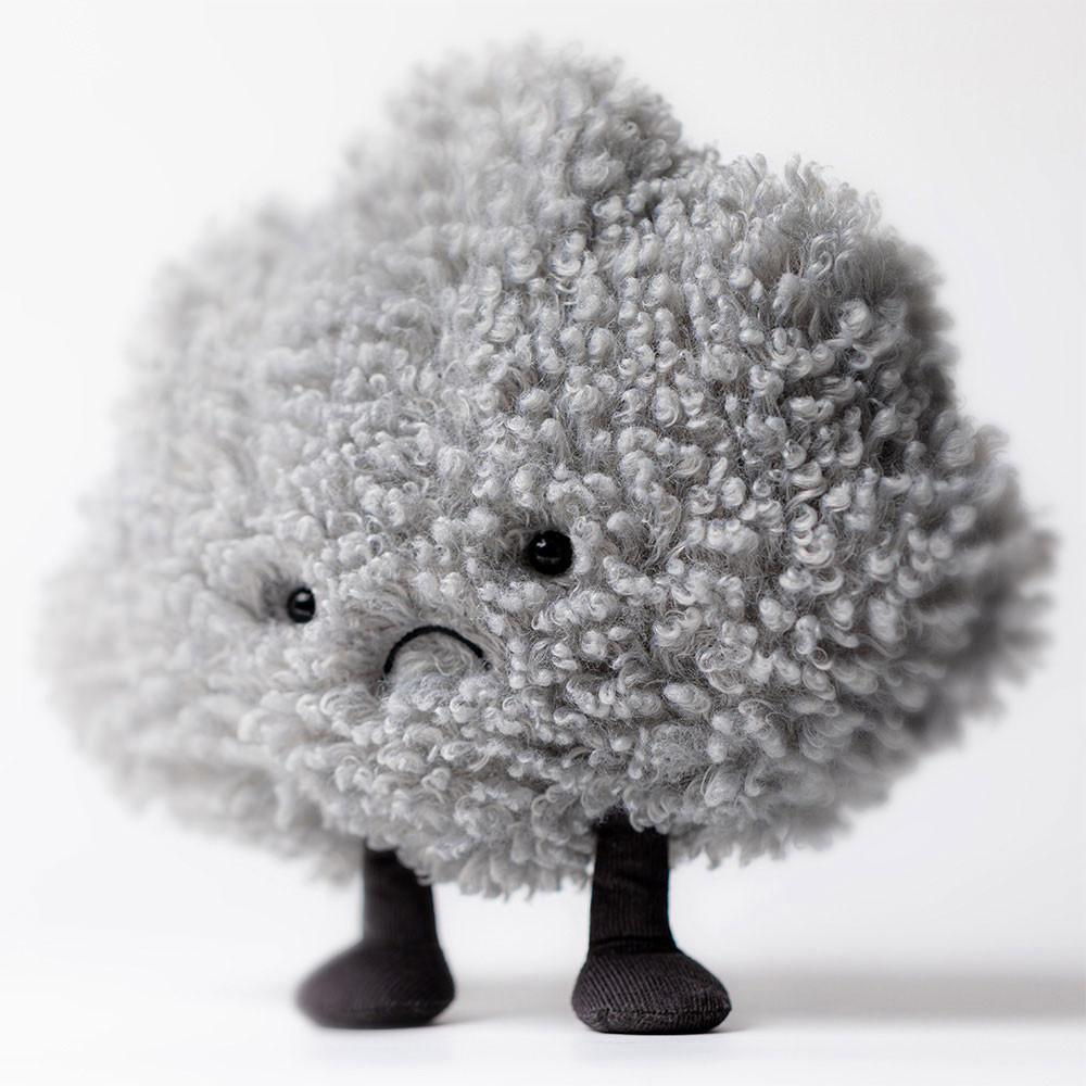 Peluche Jellycat Amuseables Storm Cloud,23cm x 26cm x 11cm Cinzentas | Portugal  OYGMU-8520