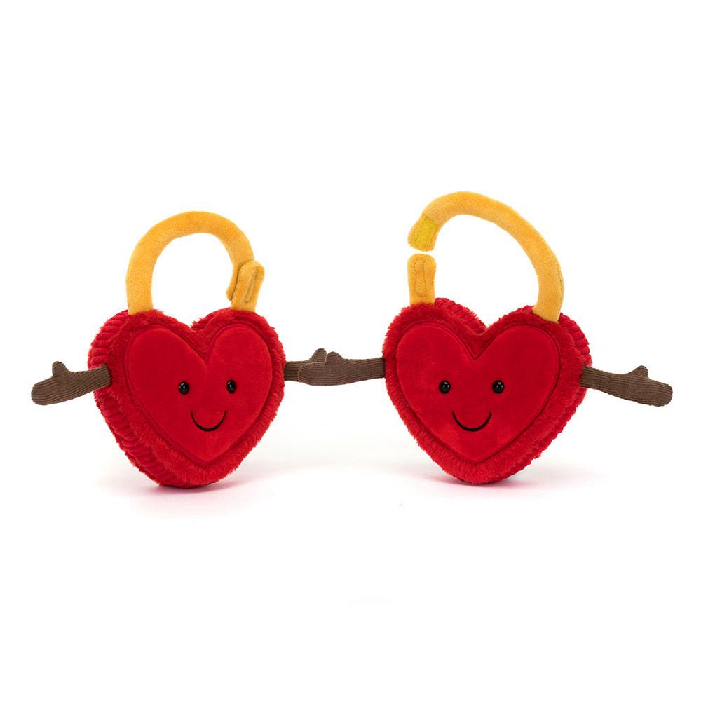Peluche Jellycat Amuseables Val & Tina Love Locks,15cm x 22cm x 4cm Vermelhas | Portugal  RVPDK-3267