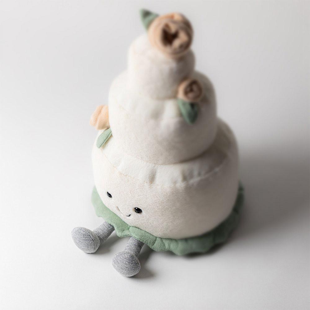 Peluche Jellycat Amuseables Wedding Cake,30cm x 19cm x 19cm Branco | Portugal  WKQRJ-6427