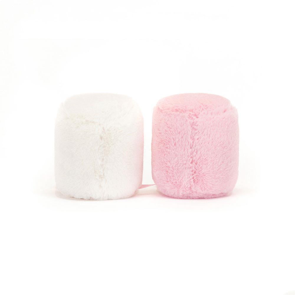 Peluche Jellycat Amuseables and White Marshmallows,9cm x 15cm x 5cm Rosa | Portugal  MANGE-1634