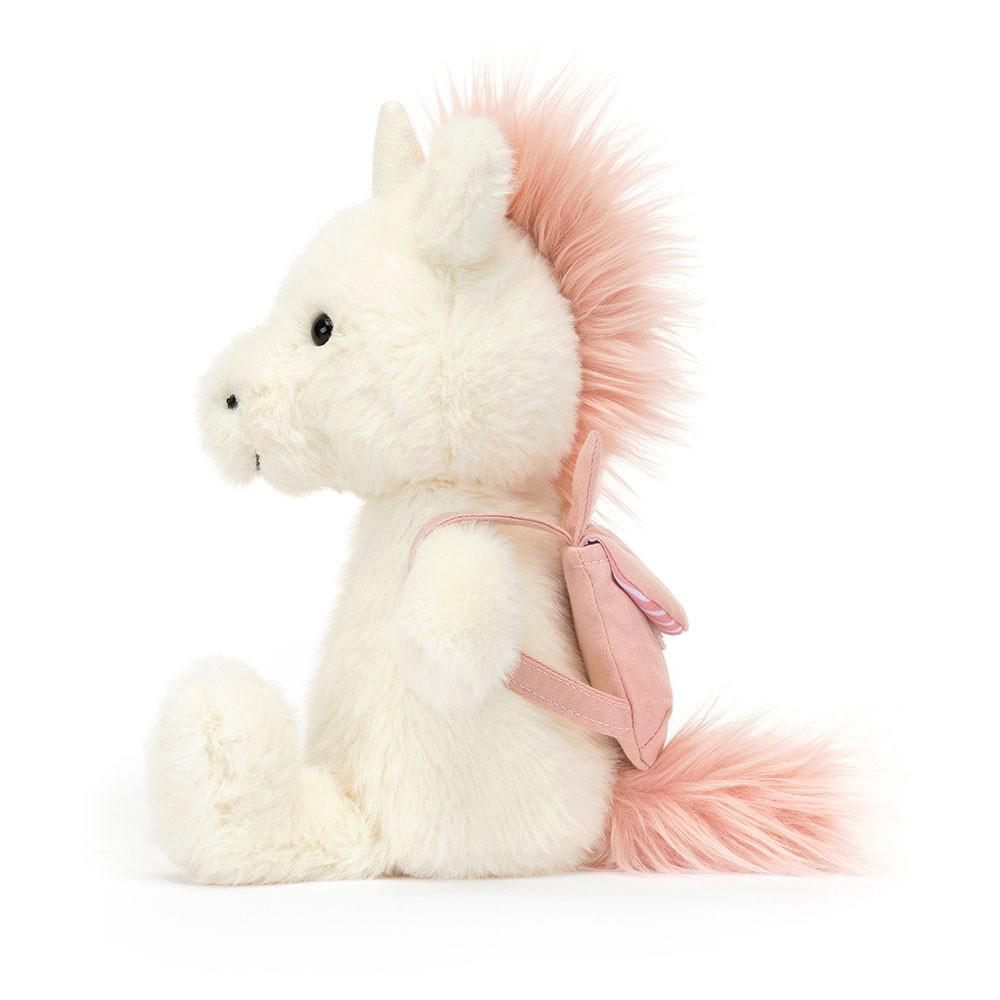 Peluche Jellycat Backpack Unicorn,22cm x 9cm x 8cm Branco | Portugal  XMRHY-6982
