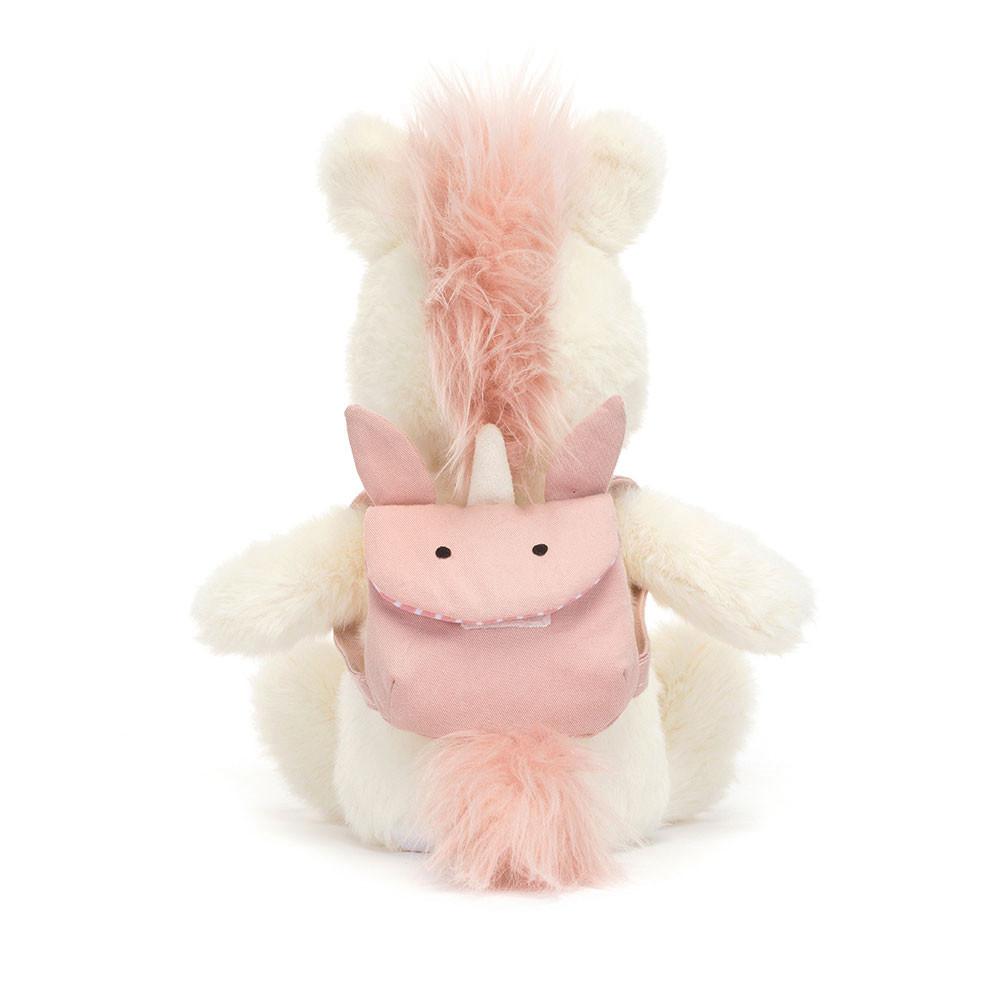 Peluche Jellycat Backpack Unicorn,22cm x 9cm x 8cm Branco | Portugal  XMRHY-6982