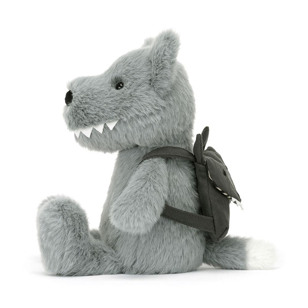 Peluche Jellycat Backpack Wolf,22cm x 9cm x 8cm Cinzentas | Portugal  ZPFXV-3192