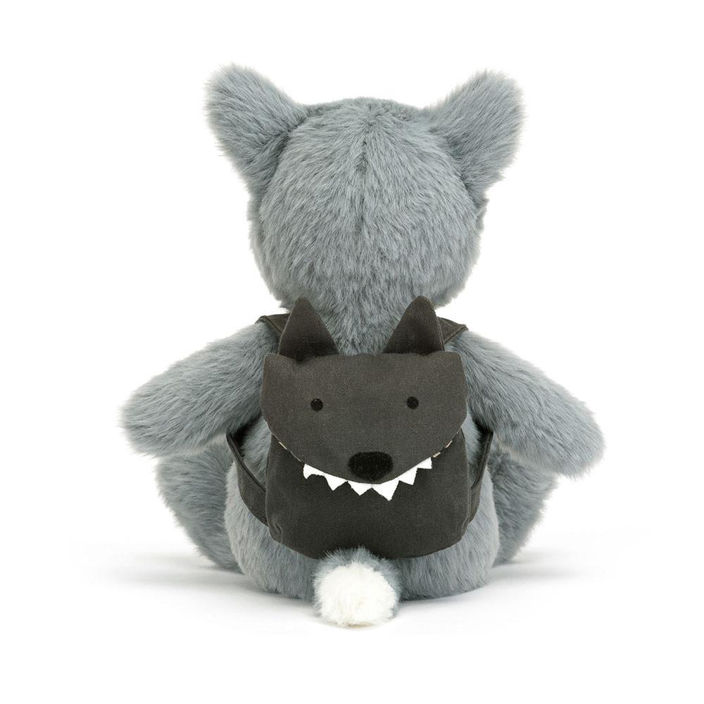 Peluche Jellycat Backpack Wolf,22cm x 9cm x 8cm Cinzentas | Portugal  ZPFXV-3192
