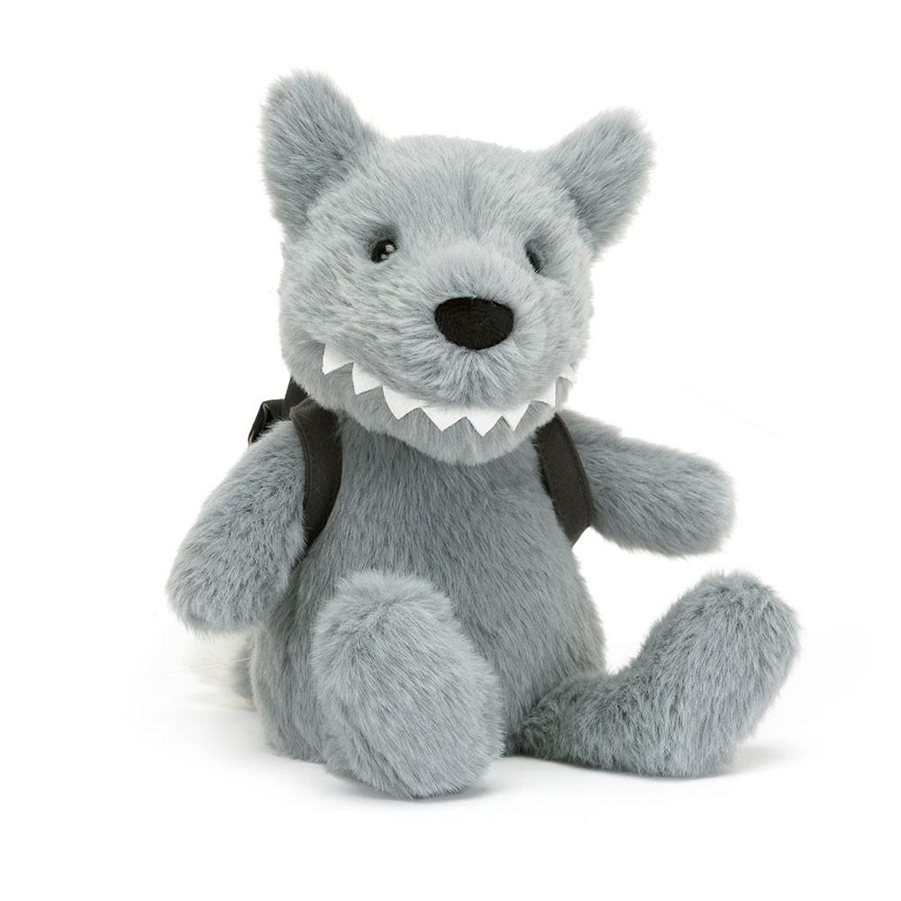 Peluche Jellycat Backpack Wolf,22cm x 9cm x 8cm Cinzentas | Portugal  ZPFXV-3192