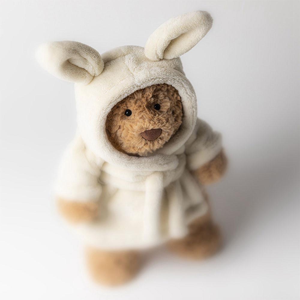 Peluche Jellycat Bartholomew Bear Bathrobe,26cm x 12cm x 8cm Marrom | Portugal  URSQJ-9271