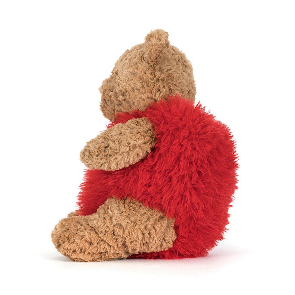 Peluche Jellycat Bartholomew Bear 'Heartthrob',26cm x 12cm x 8cm Marrom | Portugal  IVXLW-5417
