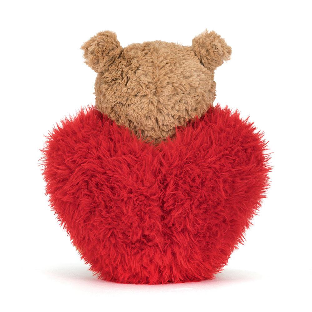 Peluche Jellycat Bartholomew Bear 'Heartthrob',26cm x 12cm x 8cm Marrom | Portugal  IVXLW-5417