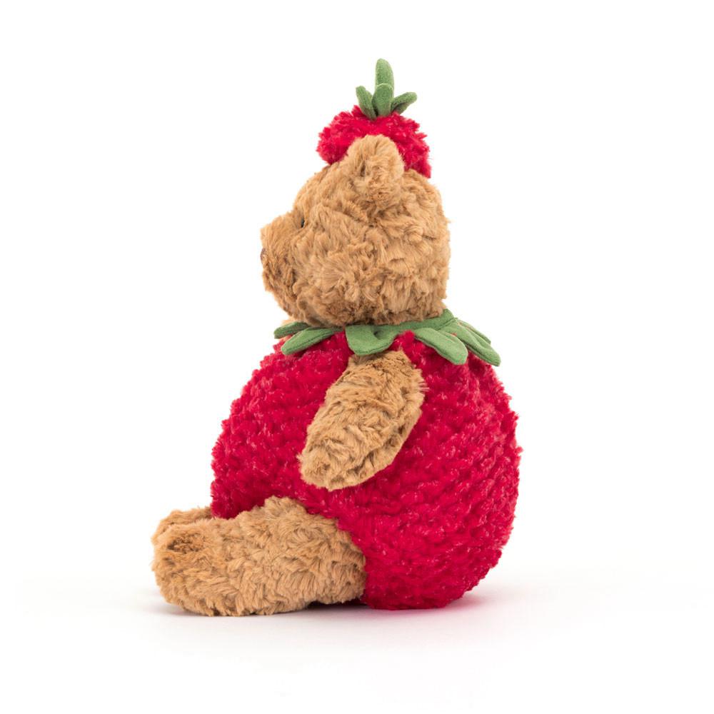 Peluche Jellycat Bartholomew Bear Strawberry,26cm x 12cm x 8cm Marrom | Portugal  MVXKR-4827