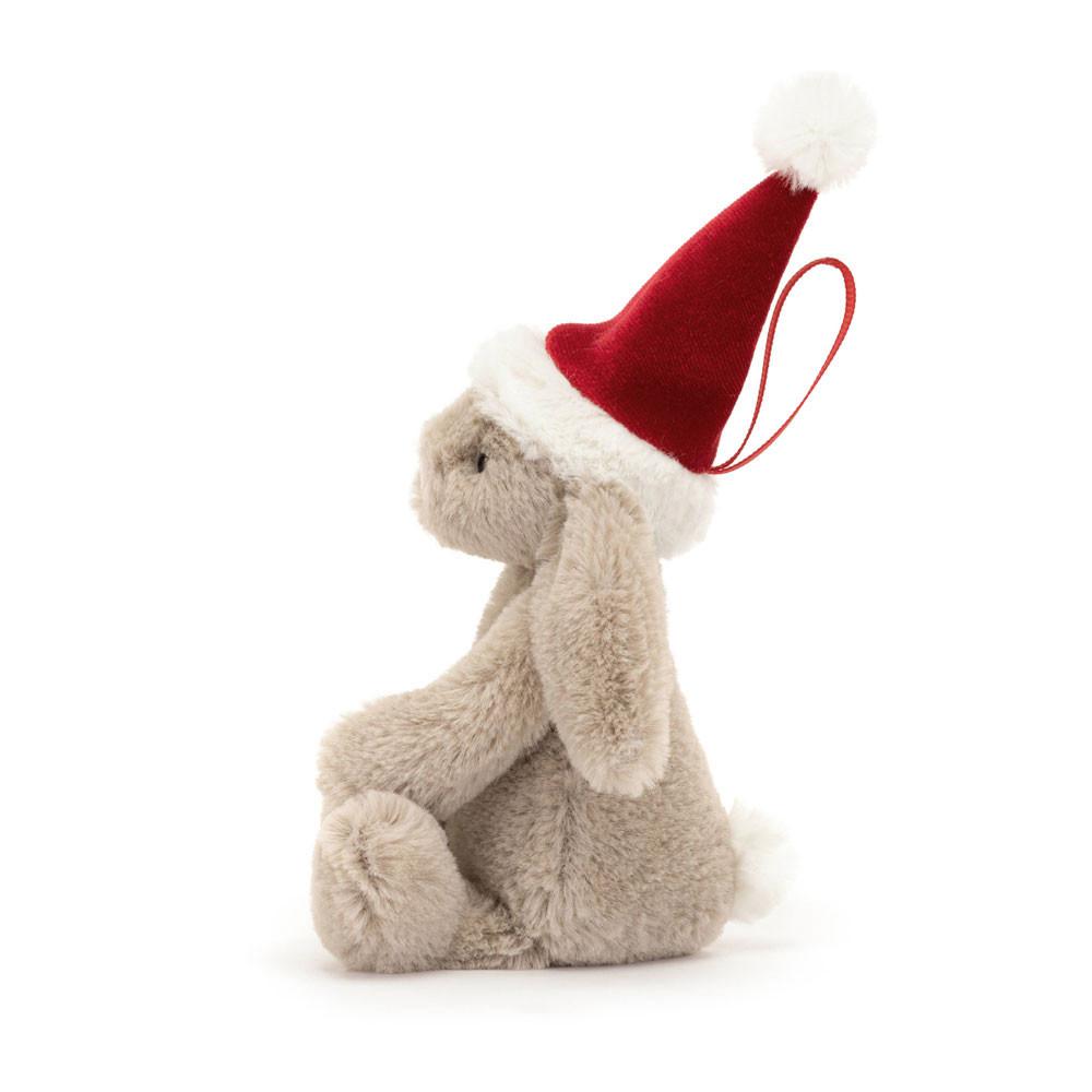 Peluche Jellycat Bashful Christmas Coelhinha Decoration,13cm x 6cm x 4cm Bege | Portugal  PWJFT-2915