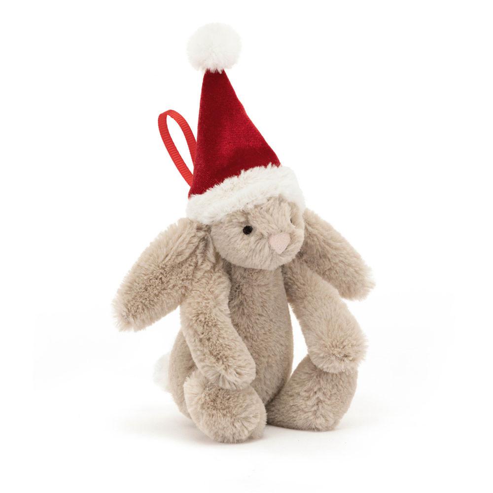 Peluche Jellycat Bashful Christmas Coelhinha Decoration,13cm x 6cm x 4cm Bege | Portugal  PWJFT-2915