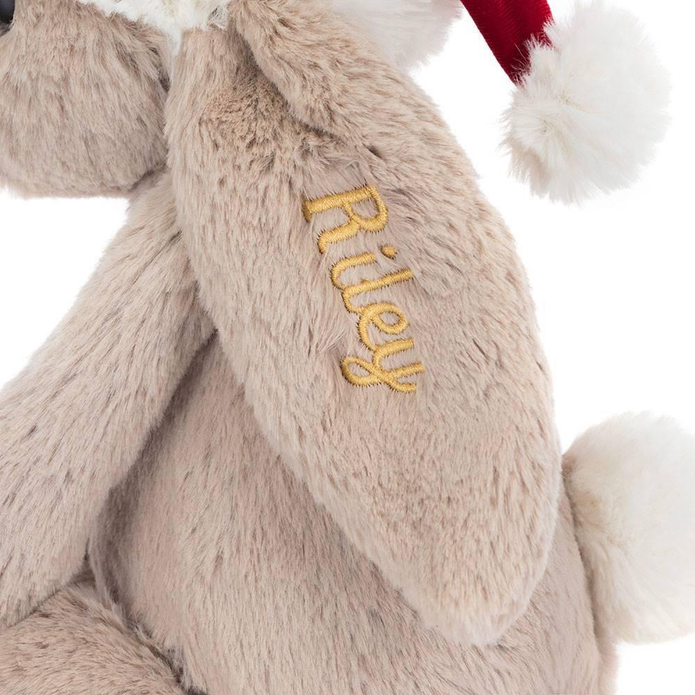 Peluche Jellycat Bashful Christmas Coelhinha,31cm x 12cm x 9cm Bege | Portugal  KSIGY-5074