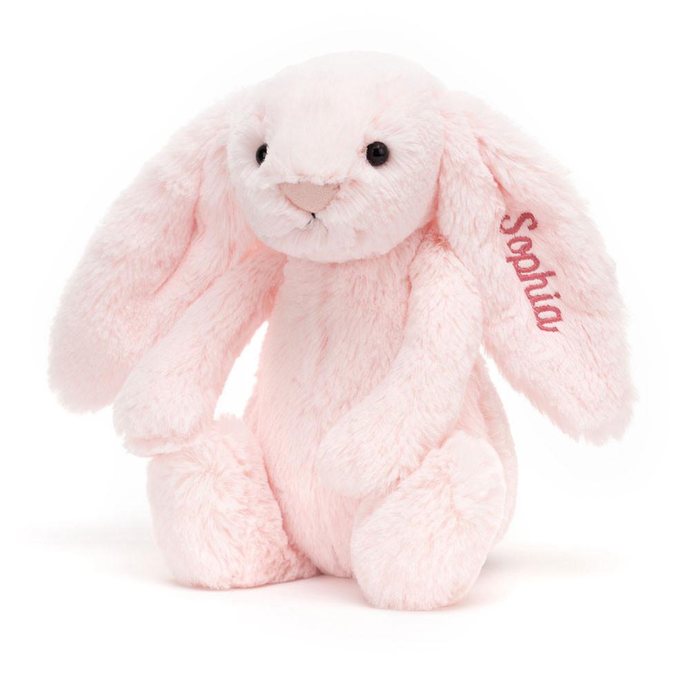 Peluche Jellycat Bashful Coelhinha Medium,51cm x 21cm x 12cm Rosa | Portugal  FNCXT-5214