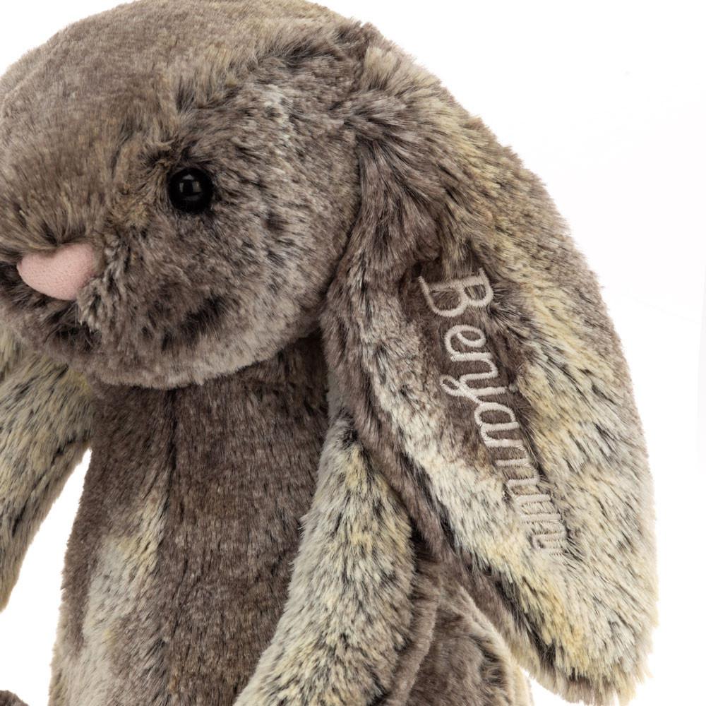Peluche Jellycat Bashful Cottontail Coelhinha Medium,31cm x 12cm x 9cm Marrom | Portugal  WTEHM-5604
