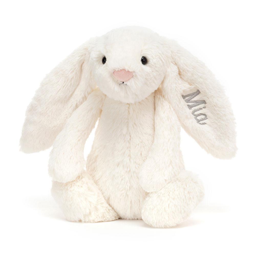 Peluche Jellycat Bashful Cream Coelhinha Medium,31cm x 12cm x 9cm Branco | Portugal  GCDSO-1648